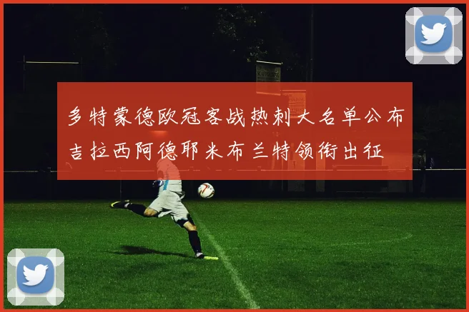 多特蒙德欧冠客战热刺大名单公布吉拉西阿德耶米布兰特领衔出征